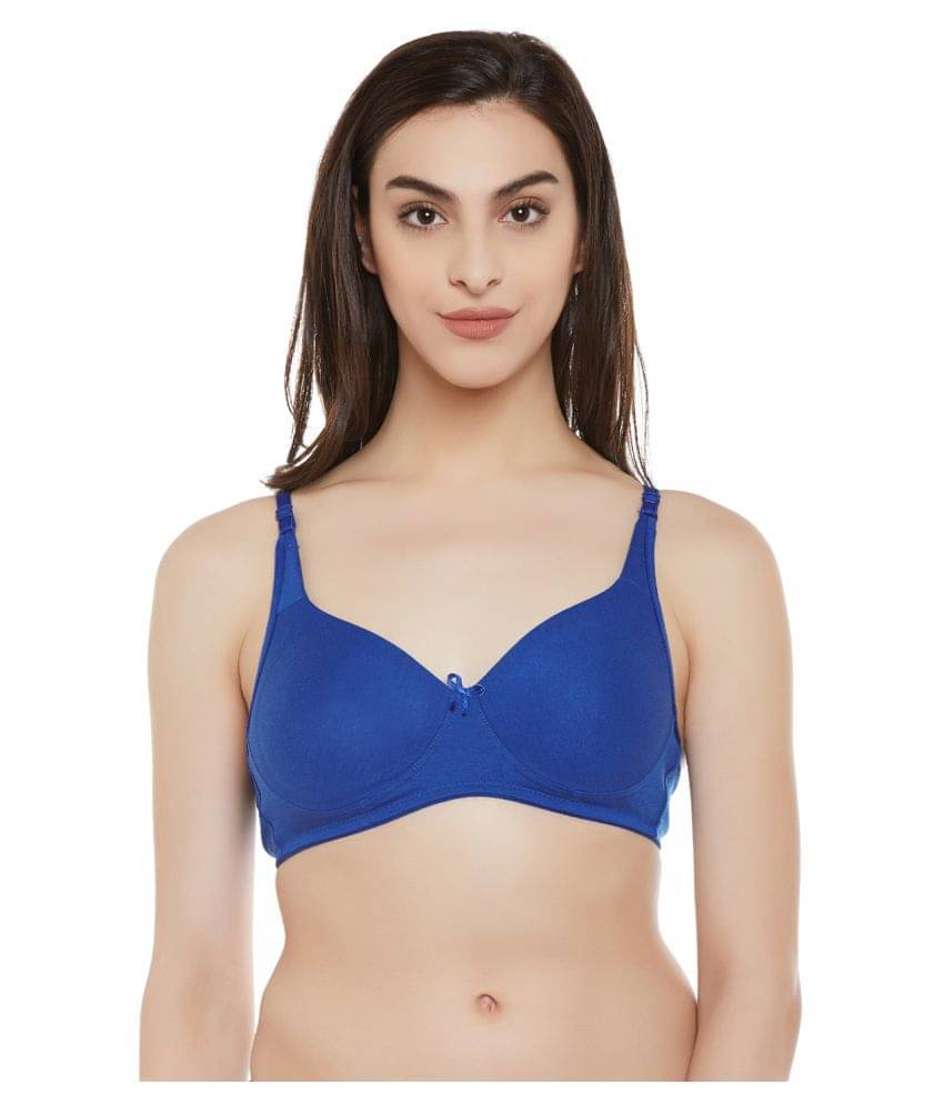     			Clovia Poly Cotton T-Shirt Bra - Blue