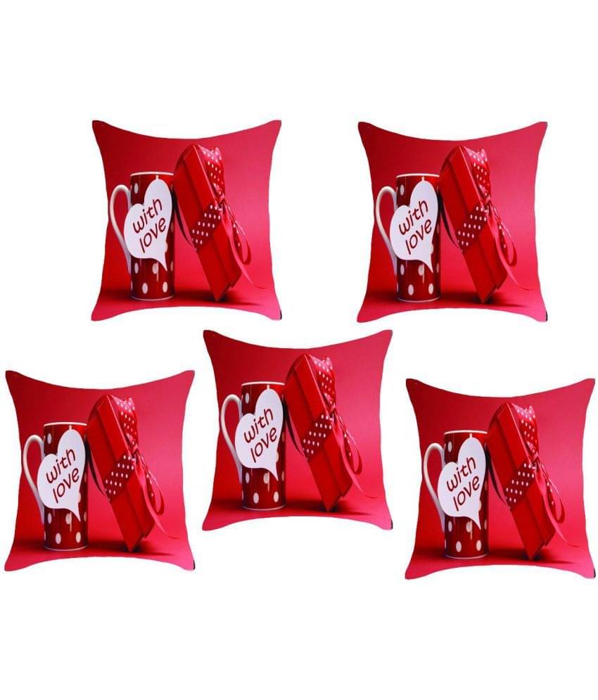 Sky Tex Set of 5 40X40 cm (16X16) Cushion Covers Valentines Day Themed Sky Tex Set of 5 40X40 cm (16X16) Cushion Covers Valentines Day Themed