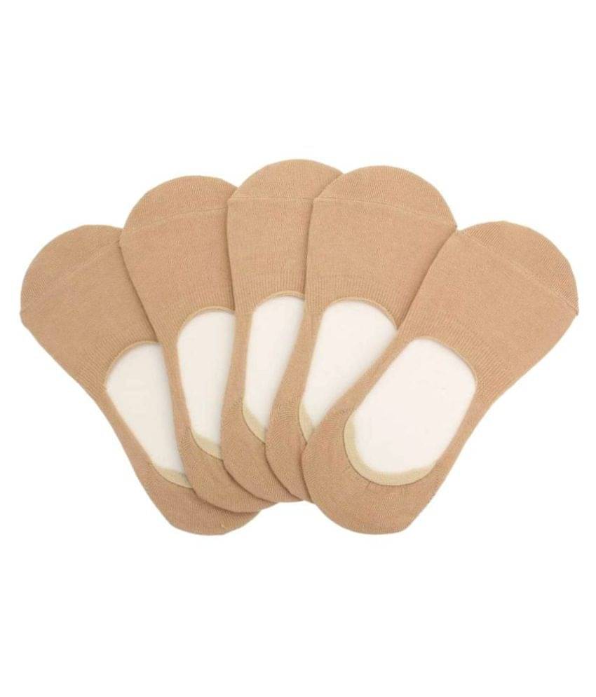     			Tahiro Skin Beige Cotton Formal Loafer Socks - Pack Of 5