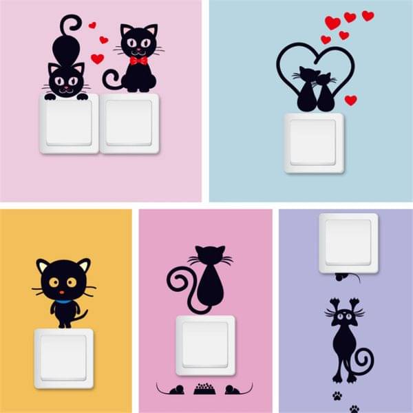     			Ah Decals Abstract Switch Board Sticker ( 30 x 4 cms )