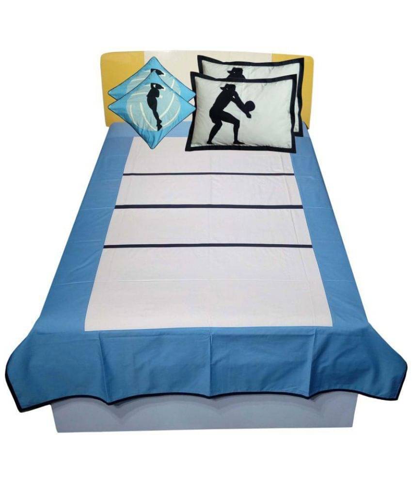     			HUGS N RUGS Cotton Single Bedsheet ( Off White )
