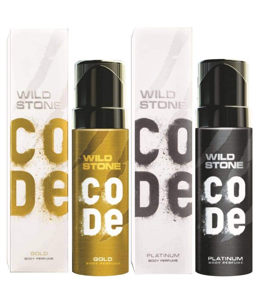    			Wild Stone Code Gold & Platinum Combo Perfume Body Spray - For Men (240 ml, Pack of 2)