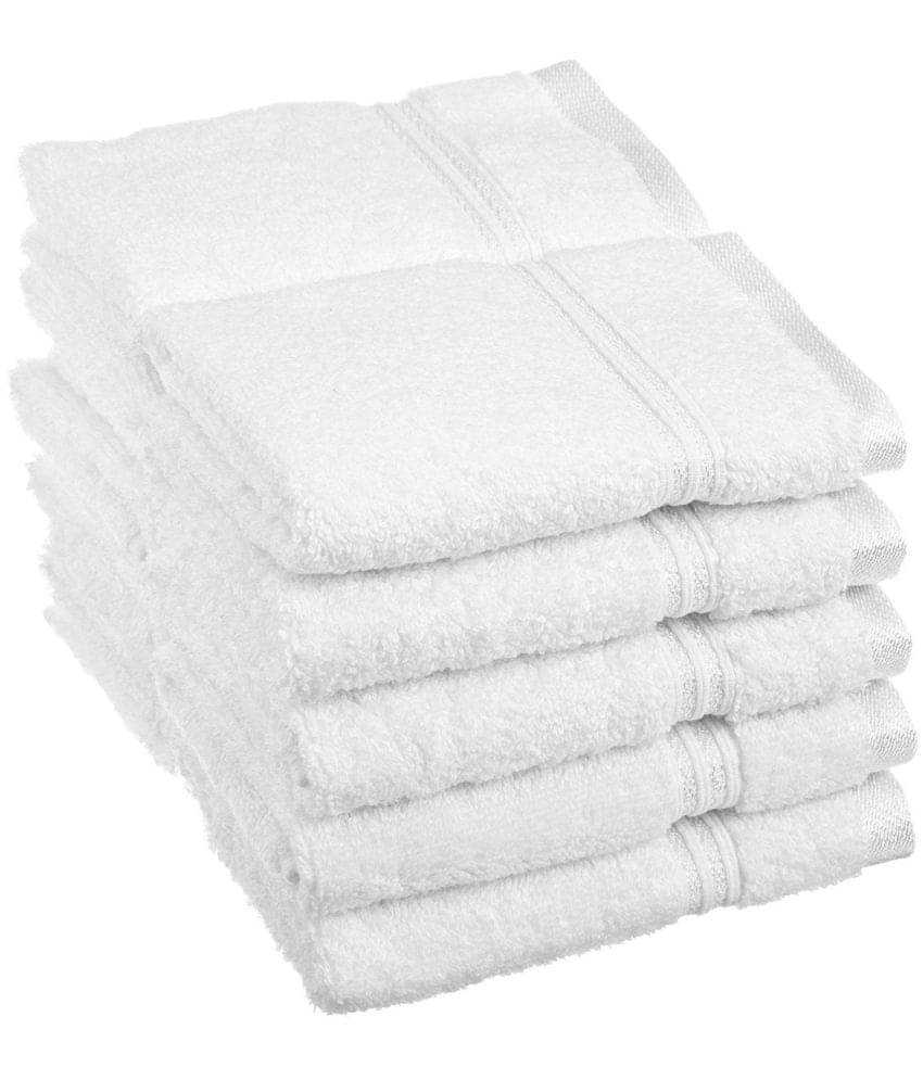     			Aazeem Set of 12 Terry Face Towel White