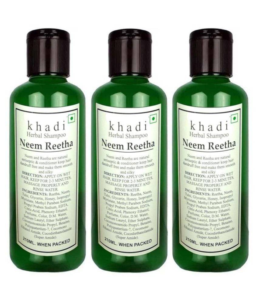     			Khadi Herbal Neem Reetha Shampoo 630 ml Pack of 3