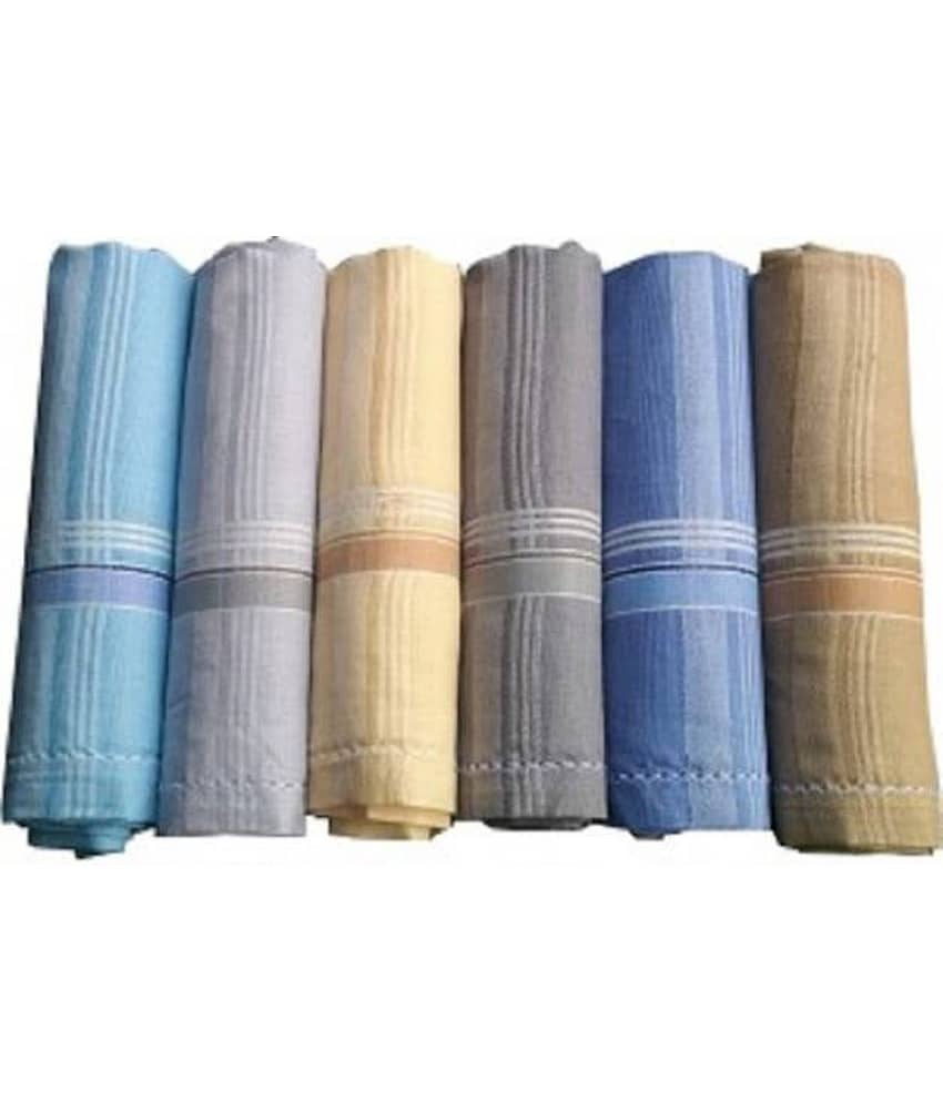 Tahiro MultiColour Cotton Handkerchief - Pack Of 6 - Jewellery Sets | Buy online on ZillyBuy