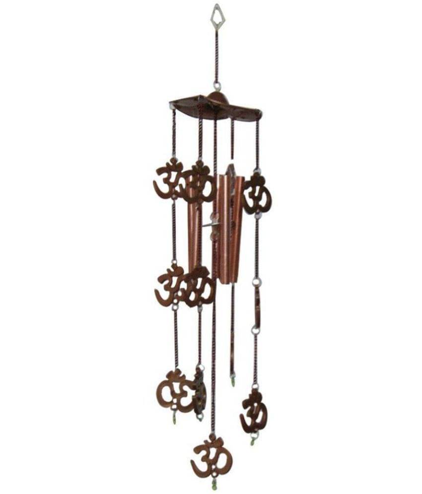     			HARDIK @HOME CREATION FENG SUI OM WIND CHIME Aluminium Rod Outdoor Windchime Pack of 1