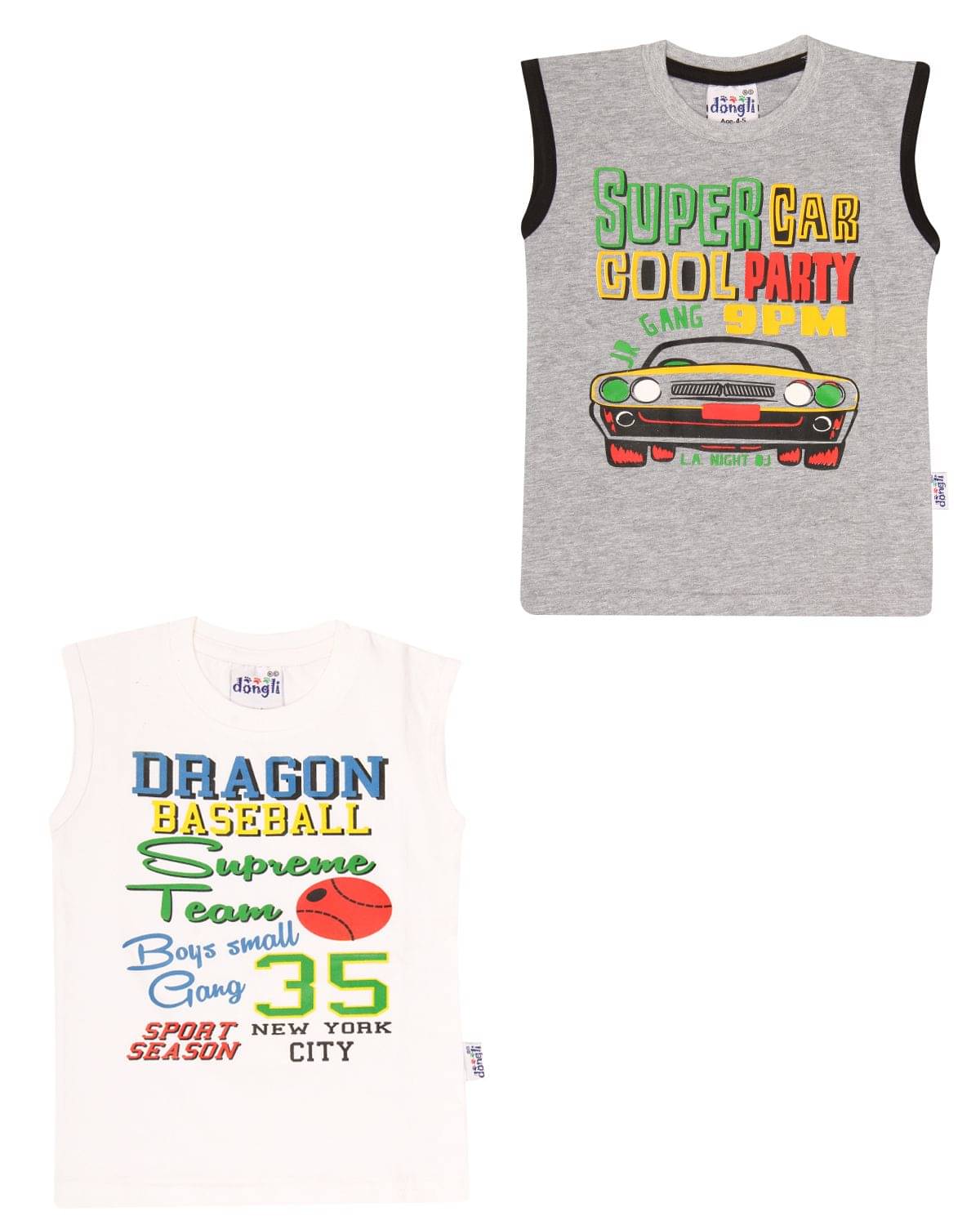     			Dongli Pack of 1 Boys Cotton T-Shirt ( Multi Color )
