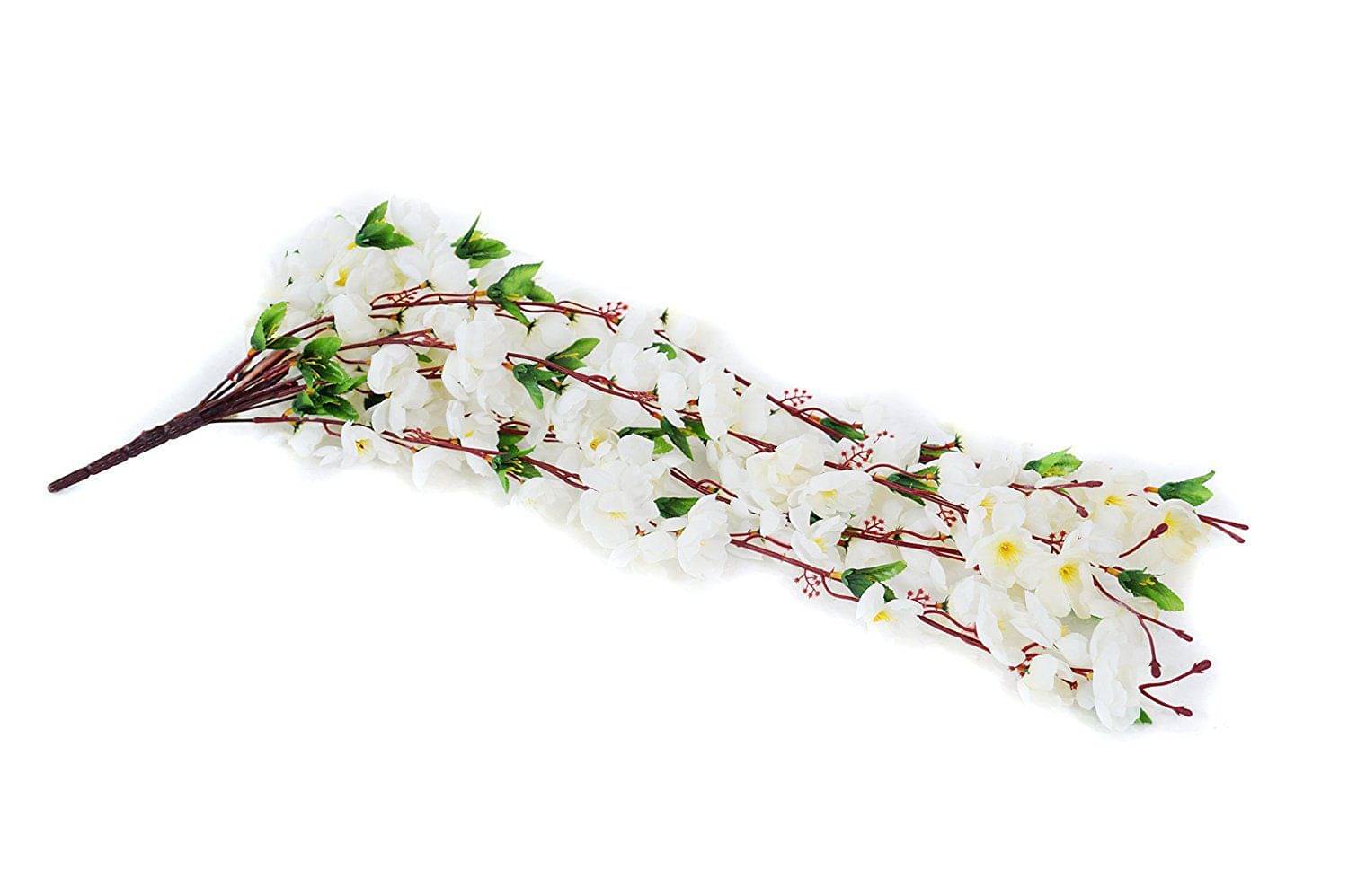     			YUTIRITI Lily White Artificial Flowers Bunch - Pack of 1