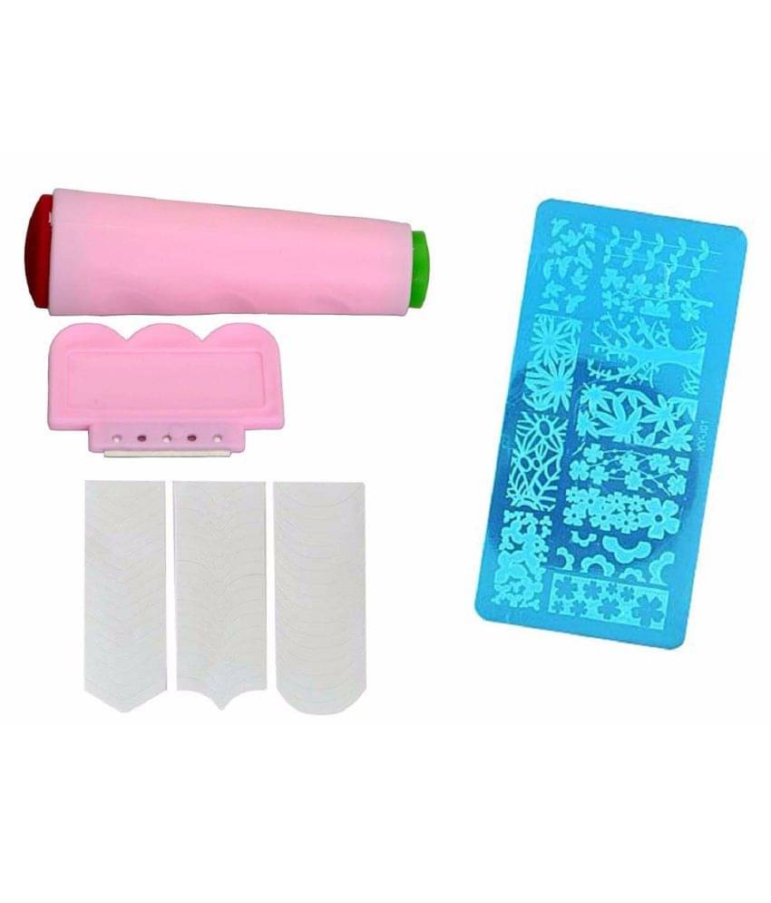     			FOK Scrapper And Manicure Art Sticker Nails 1 no.s Art Combo Random Design Stamping Image Plate