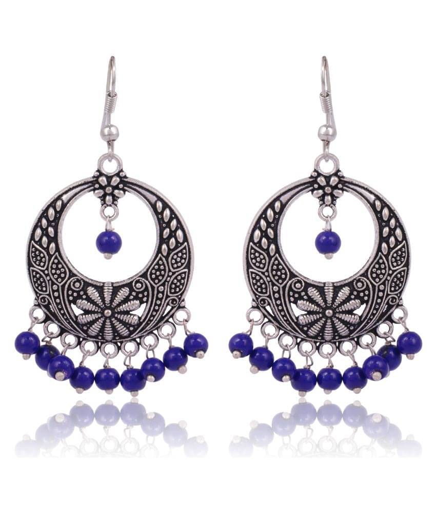     			Darshini Designs - Multi Color Drop Earrings ( Pack of 1 )