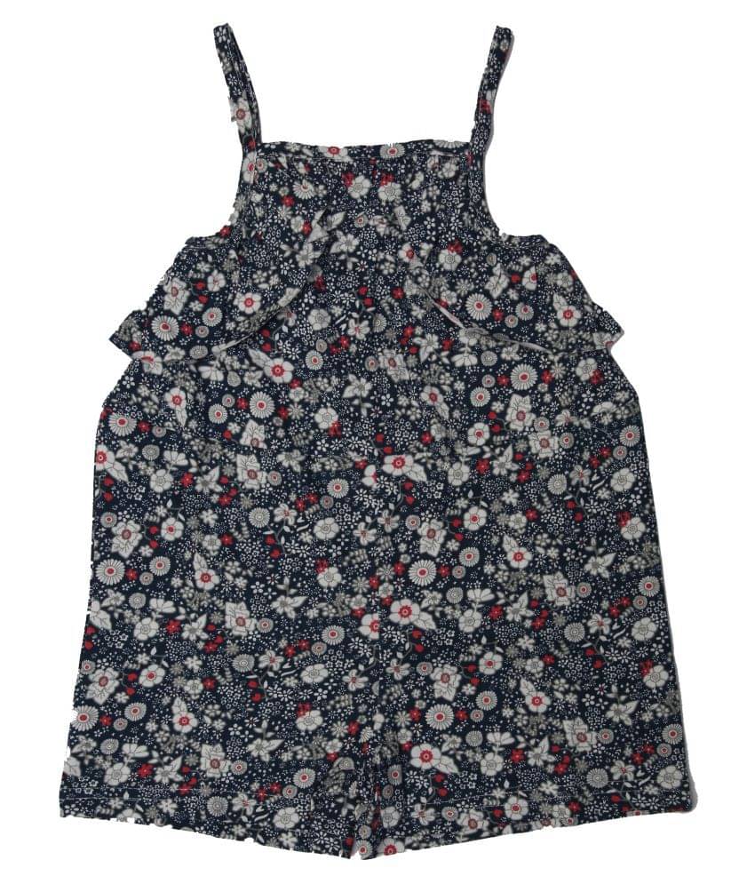     			KABOOS Girls Cotton Jumpsuit ( Blue )