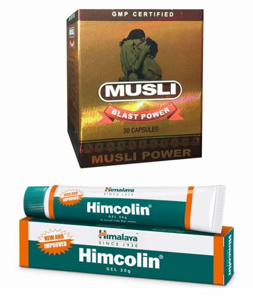 Ayurveda Cure Himalaya Himcolin 30gm Gel & Musli Blast Power Capsule 30 no.s
