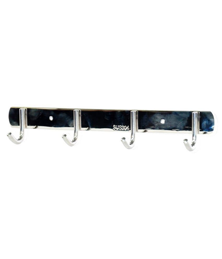 YUTIRITI set of 2 Aluminium Hookl 4-Legs Strip Door Hooks Hanger