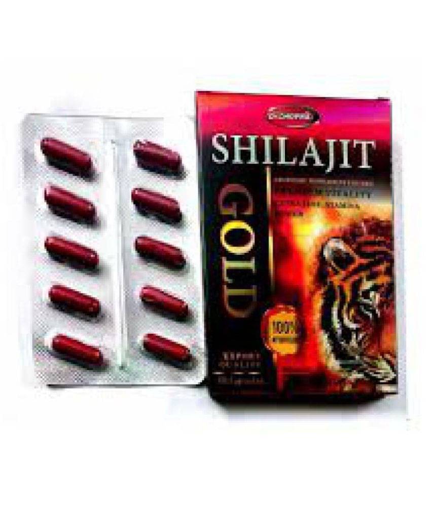     			Ayurveda Cure Shilajit Gold Capsule (10x10=100 Caps) Capsule 10 no.s Pack of 10