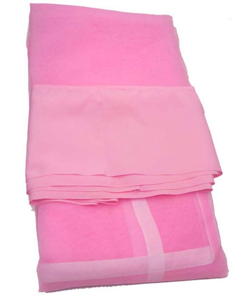     			ANS Single Pink Plain Mosquito Net Single