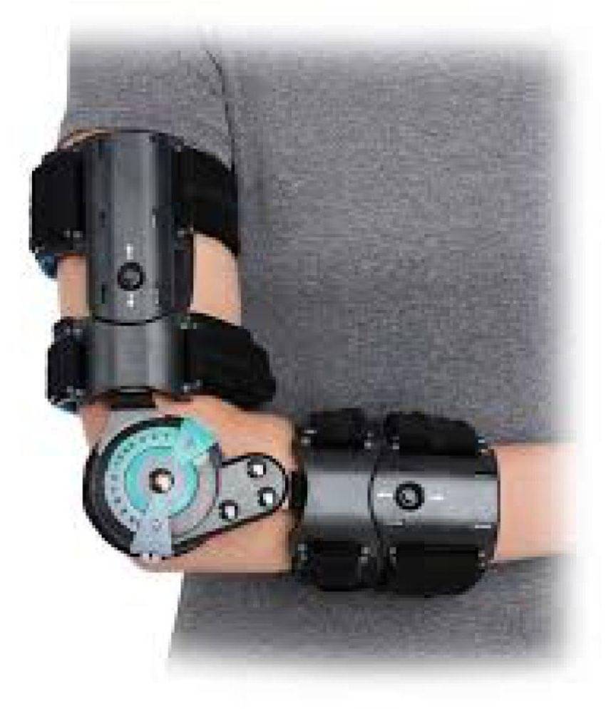Tynor ROM Elbow Brace, Black, Right, Universal Size, 1 Unit Tynor ROM Elbow Brace, Black, Right, Universal Size, 1 Unit