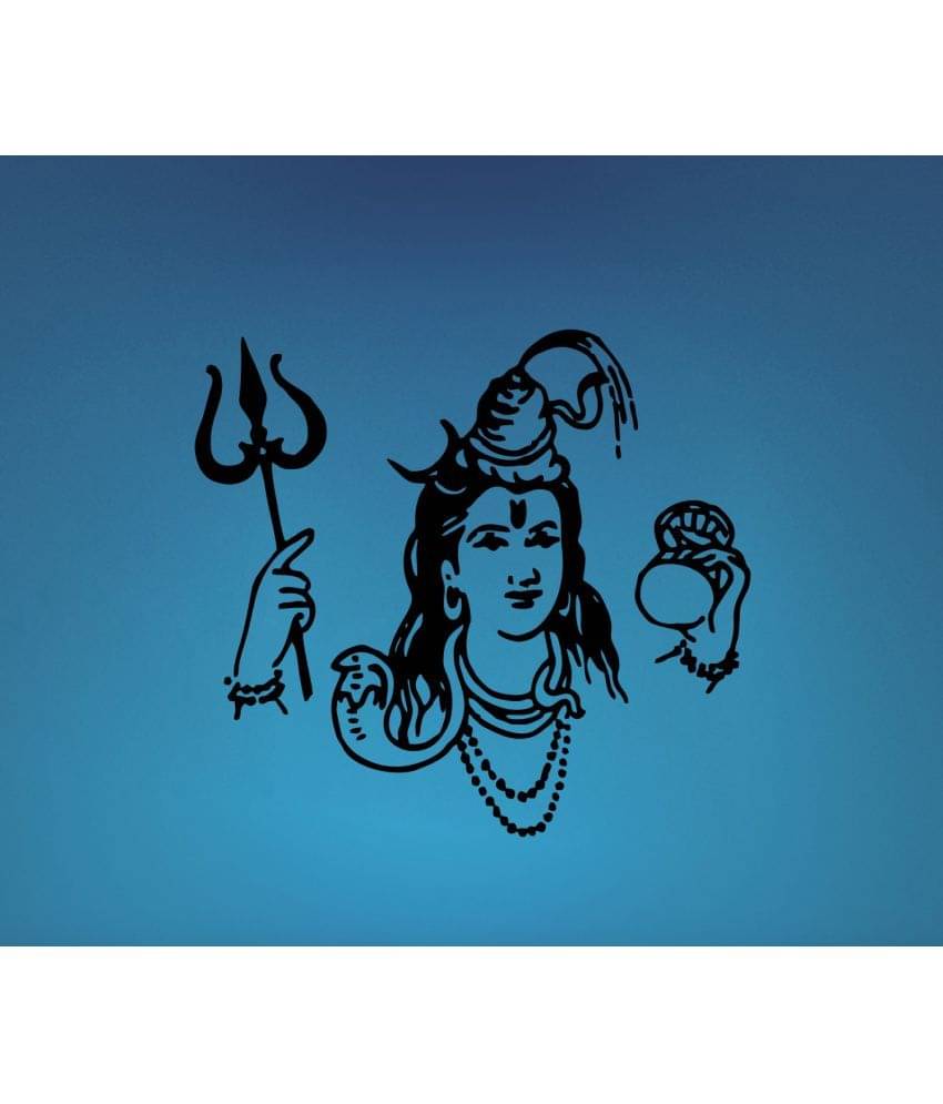 Decor Villa Mahadeva Religious & Inspirational Sticker ( 53 x 58 cms )     			Decor Villa Mahadeva Religious & Inspirational Sticker ( 53 x 58 cms )