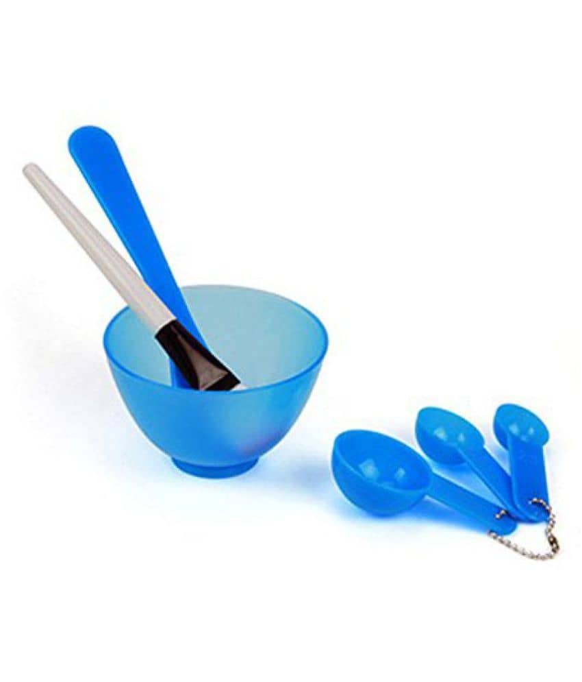 FOK 4 in 1 DIY Facial Mask Mixing Bowl Brush Spoon Stick Set 1 - Jewellery Sets | Buy online on ZillyBuy