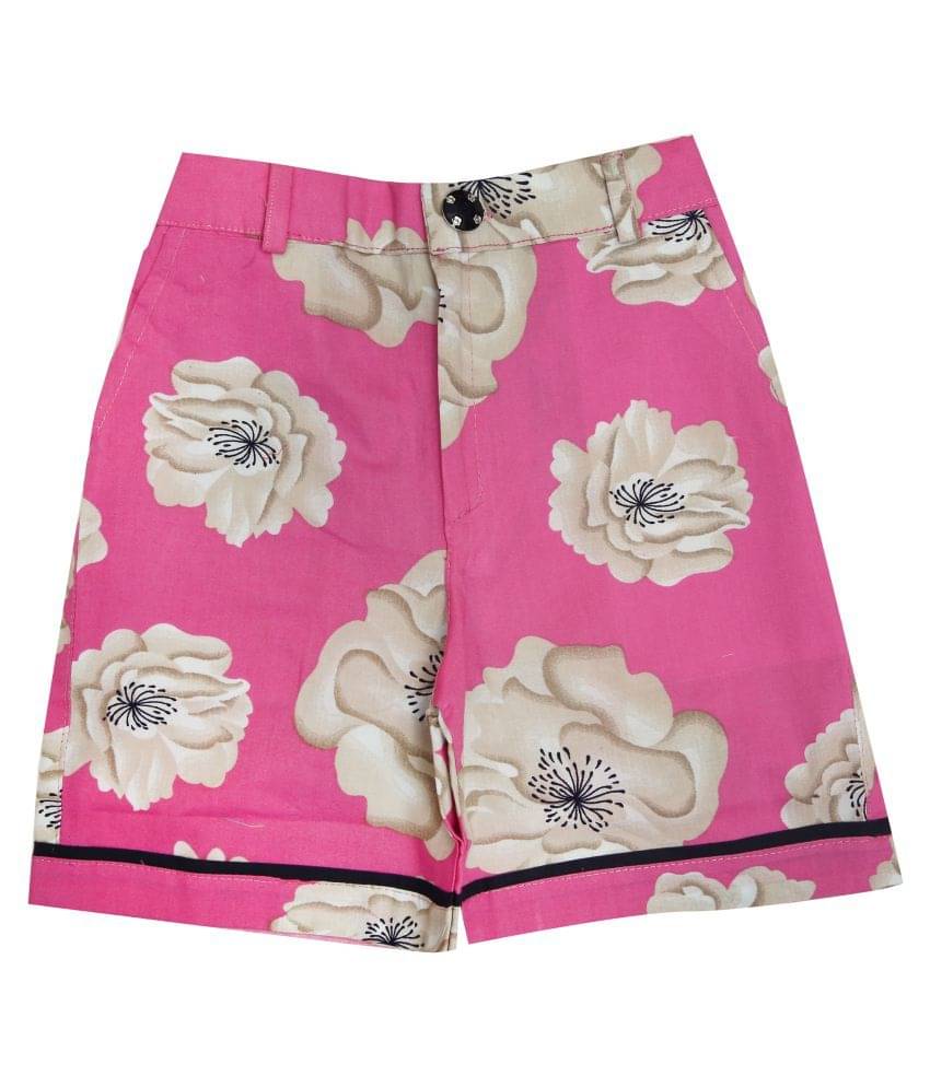     			Zadmus Pack of 1 Girls Cotton Hot Pants ( Pink )