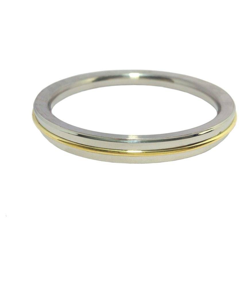     			Chandrika Pearls Gems & Jewellers heavy punjabi Kada Stainless Steel bracelet aprox 0.75cm thick for Men
