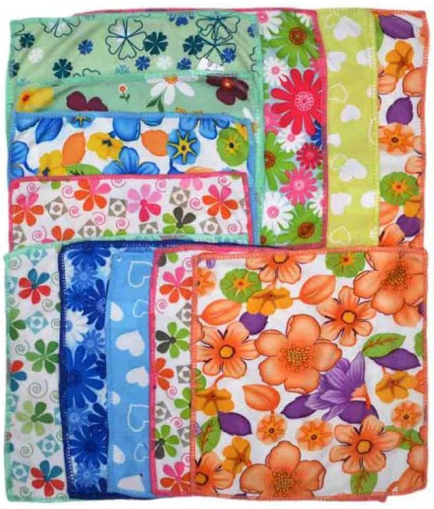 Tahiro Multicolour Printed Cotton Handkerchiefs - Pack Of 12 - Jewellery Sets | Buy online on ZillyBuy
