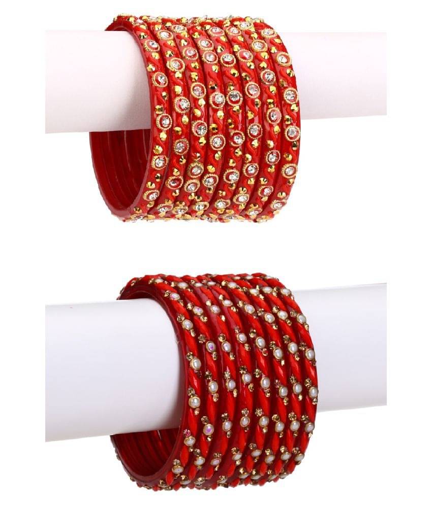 Afast Combo Party & Festivle Designer Ornamented With Colorful Beads And Figures Fancy Matching Glass Bangle Cum Kada Set Of Eight Each With Safety Box Afast Combo Party & Festivle Designer Ornamented With Colorful Beads And Figures Fancy Matching Glass Bangle Cum Kada Set Of Eight Each With Safety Box