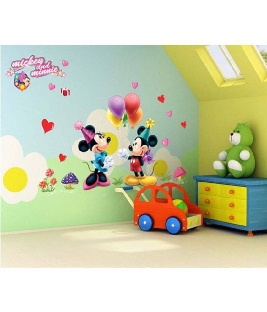Jaamso Royals Cartoon PVC Multicolour Wall Sticker - Pack of 1 Jaamso Royals Cartoon PVC Multicolour Wall Sticker - Pack of 1