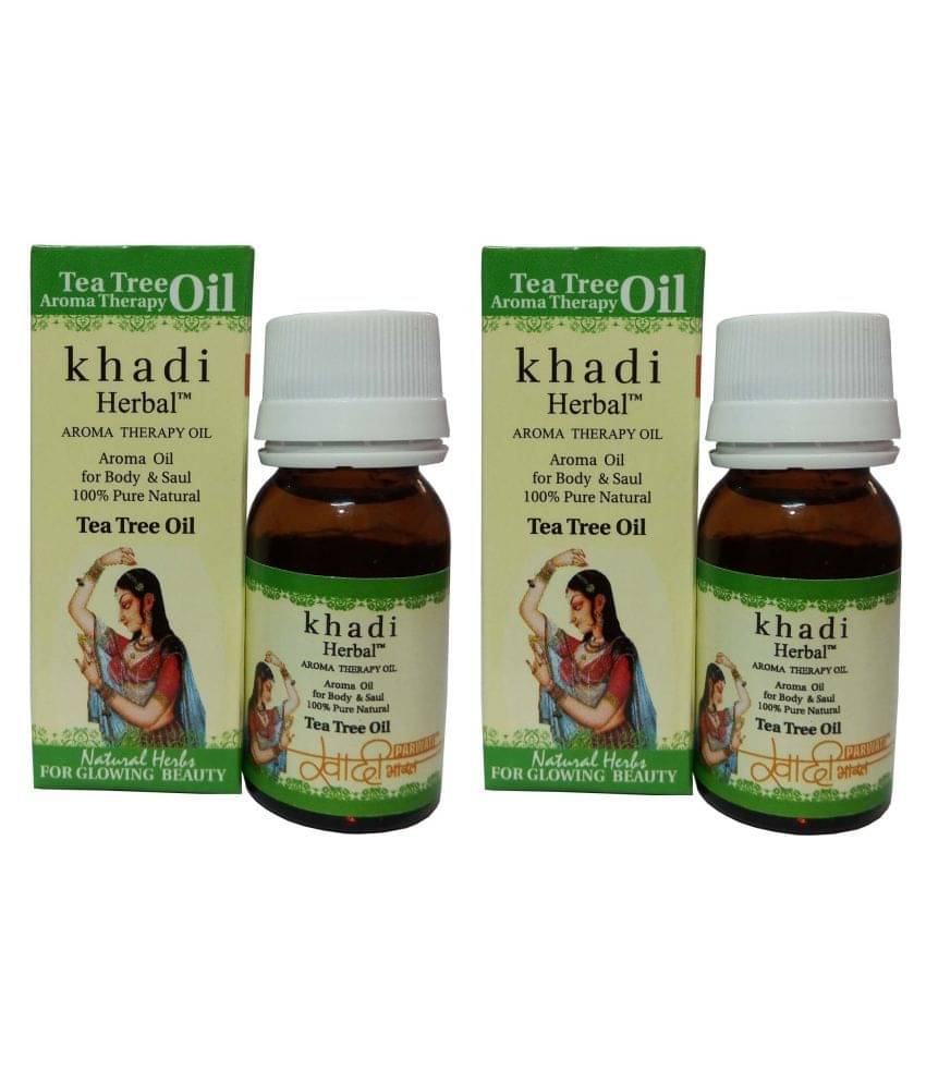 Khadi Herbal Tea Tree Essential Oil 30 ml Pack of 2 Khadi Herbal Tea Tree Essential Oil 30 ml Pack of 2