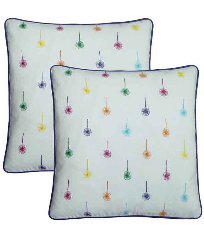 Hugs'n'Rugs Cotton Cushion Covers Pack of 2 (40 x 40 cm ) Hugs'n'Rugs Cotton Cushion Covers Pack of 2 (40 x 40 cm )