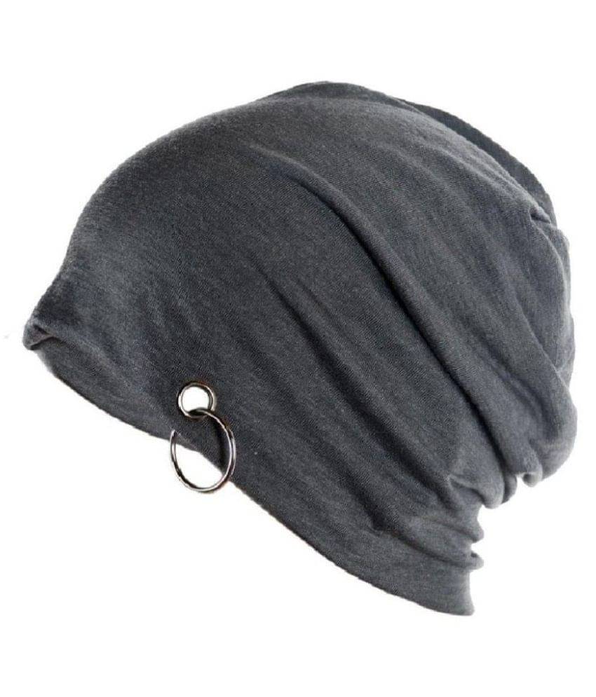     			Tahiro Gray Plain Cotton Caps