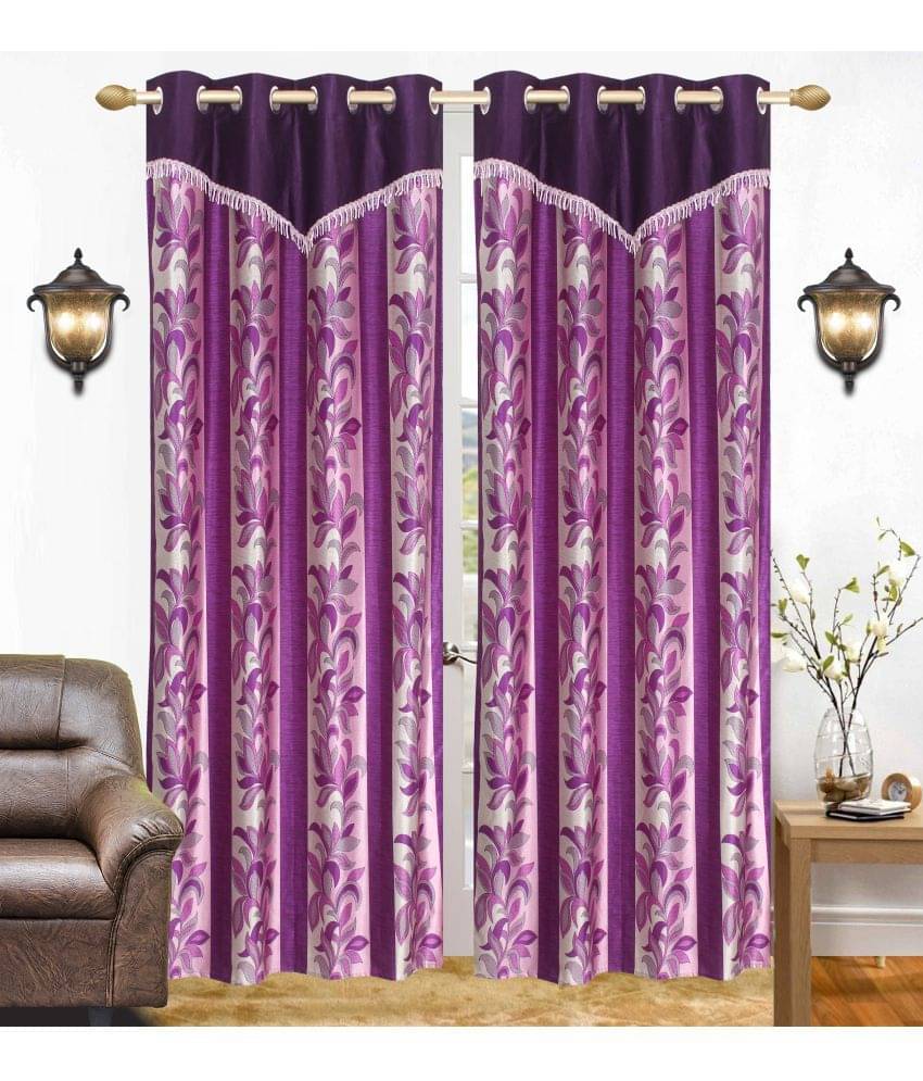 Stella Creations Set of 2 Door Eyelet Curtains Abstract Purple Stella Creations Set of 2 Door Eyelet Curtains Abstract Purple