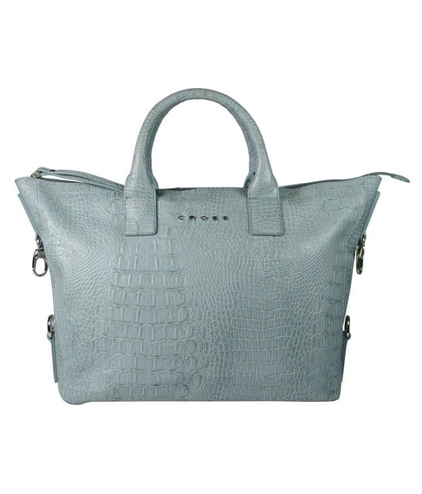     			Cross Gray P.U. Tote Bag