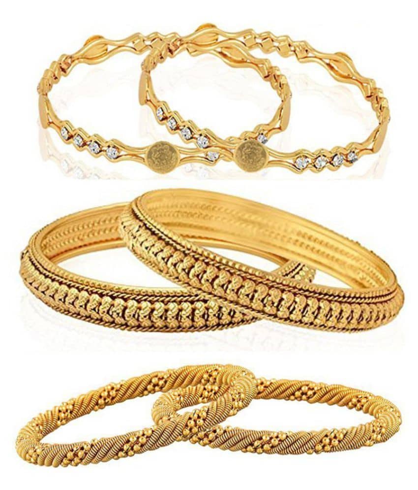 YouBella Fashion Jewellery Stylish Bangles (Buy 2 Get 1 Free) - Bangles & Bracelets | Buy online on ZillyBuy