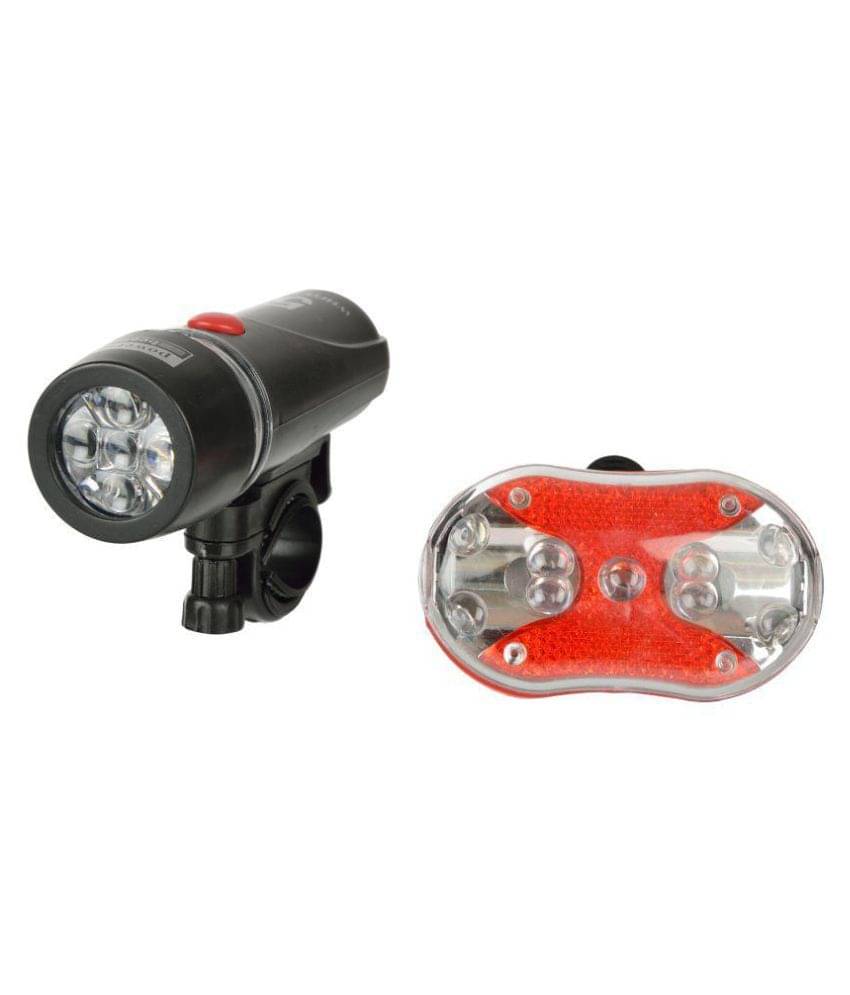 DarkHorse Imported CE Standard Bicycle 9 LED 2 Mode Front Light & 9 LED 7 Mode Rear Light Combo, Black & Red DarkHorse Imported CE Standard Bicycle 9 LED 2 Mode Front Light & 9 LED 7 Mode Rear Light Combo, Black & Red