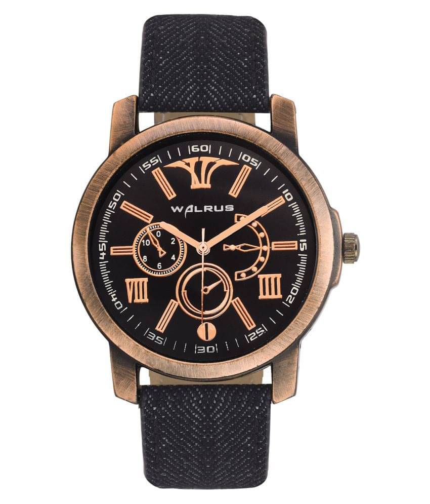     			Walrus Ronan Black Color Analog Men Watch-WWM-RNN-020205