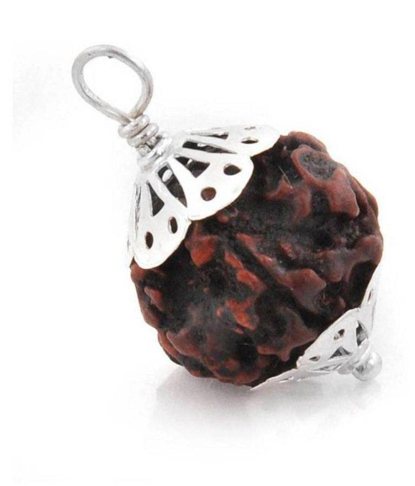     			Shivoham 5 Mukhi Rudraksha with Sliver Cap Certified 5 Face Rudraksha
