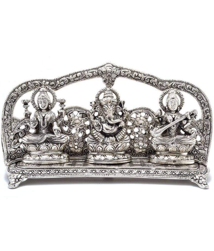     			MOZO HUB Antique Aluminium Ganesha Idol x cms