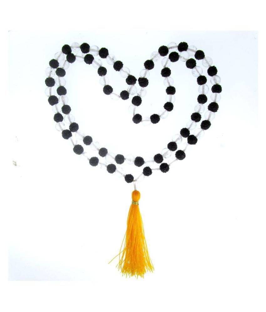     			Shivoham 5 Mukhi Rudraksha Beads knotted with Real Sphatik 5 Face Rudraksha