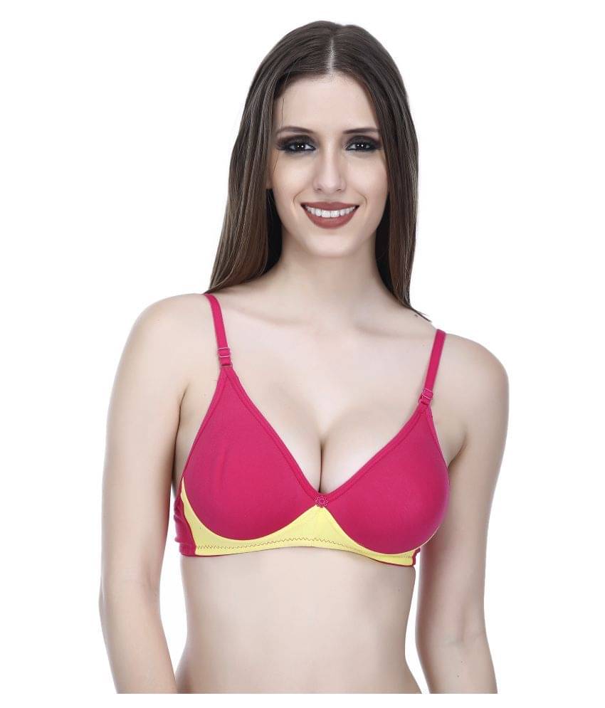 Elina Cotton Non Padded Women's Teenage Bra ( Pink ) Elina Cotton Non Padded Women's Teenage Bra ( Pink )