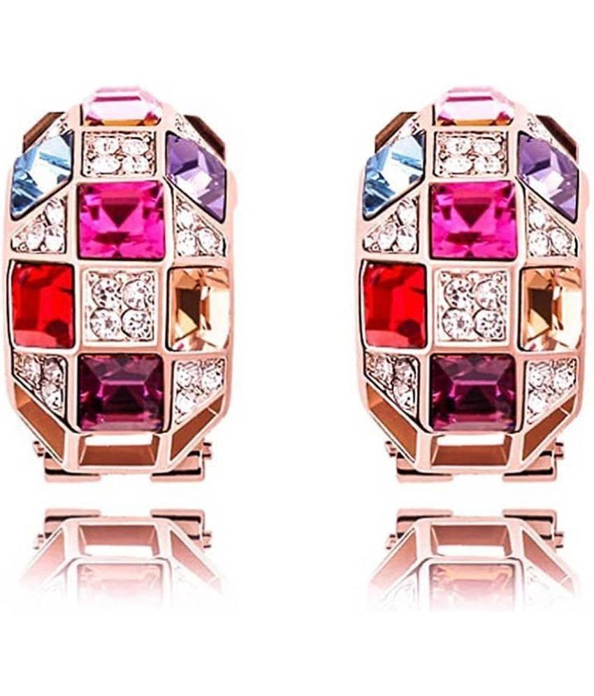 YouBella Multi-Colour Gold Plated Stud Earrings for Girls - Earrings | Buy online on ZillyBuy