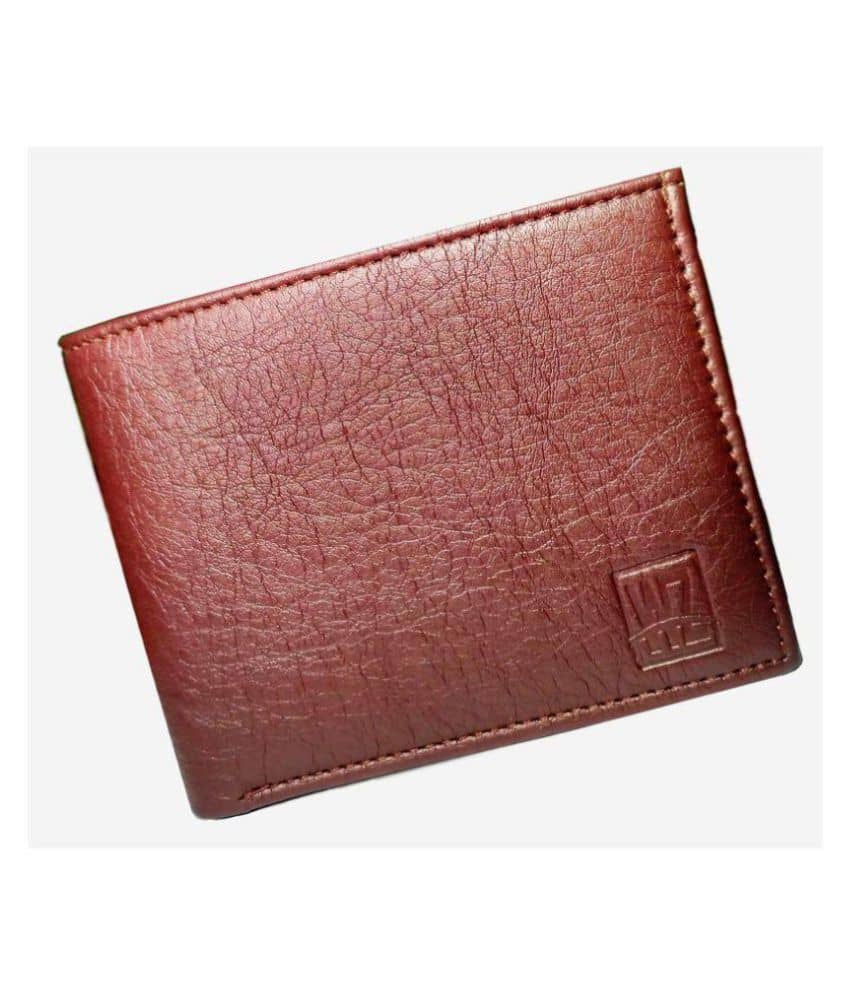 WENZEST Leather Brown Casual Short Wallet - Handbags | Buy online on ZillyBuy