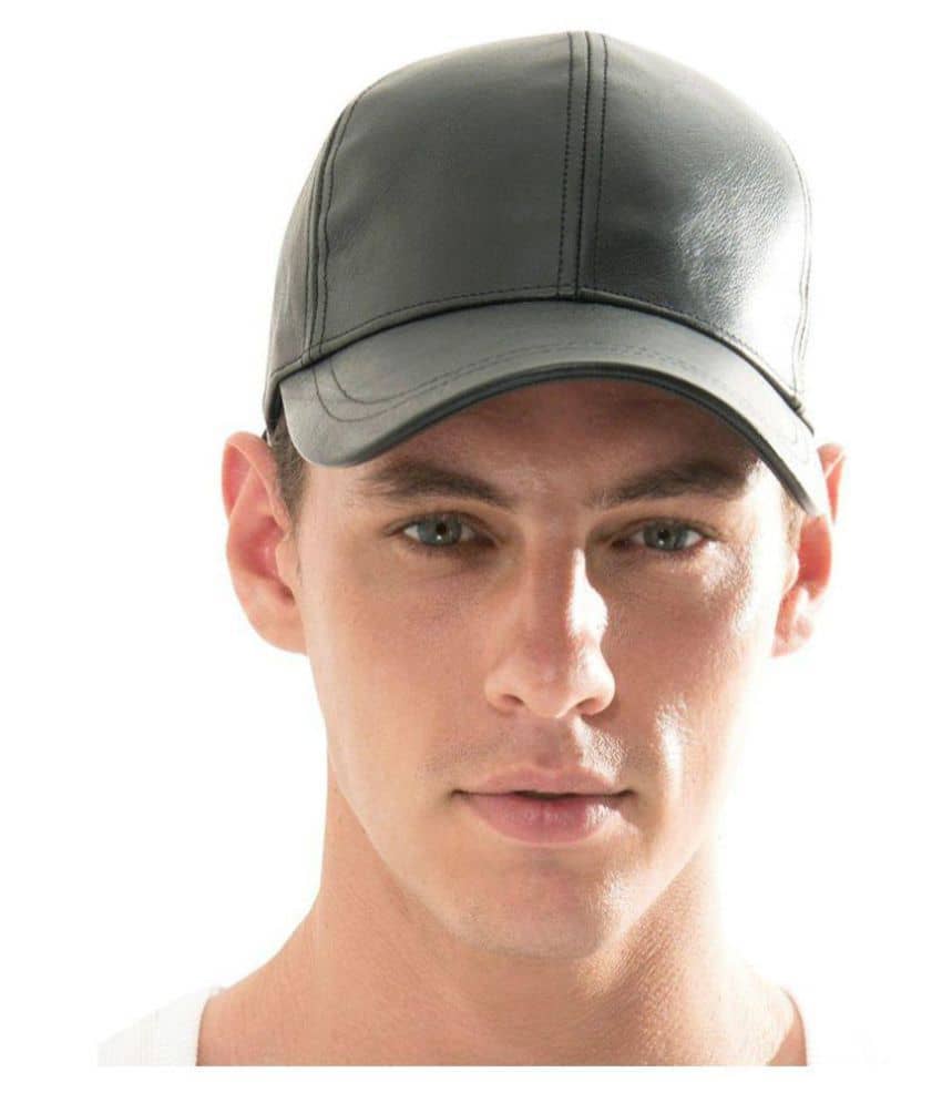 Bolax Black Plain Polyester Caps