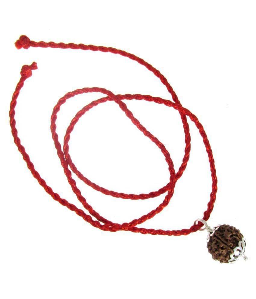     			Shivoham 4 Face Rudraksha Wood With Pure Silver 4 Face Rudraksha