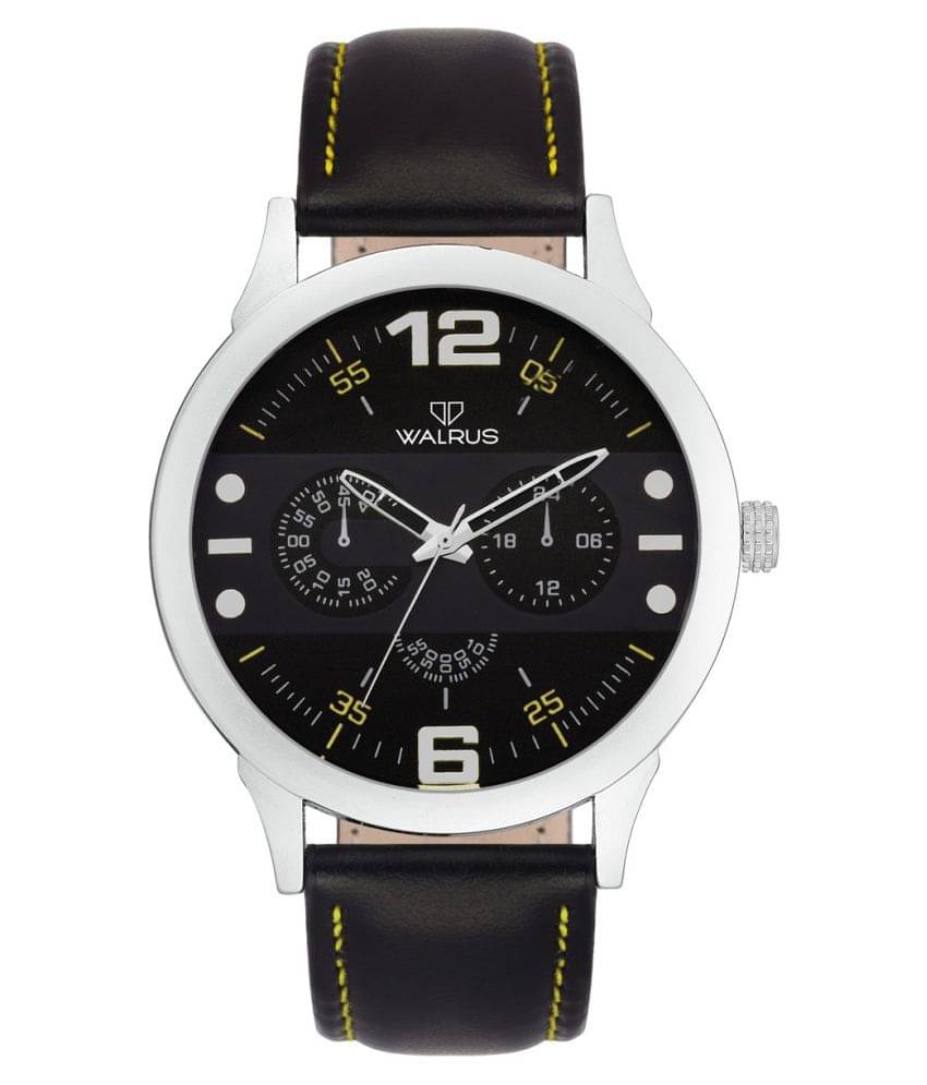     			Walrus Steve Black Color Analog Men Watch-WWM-STV-020207Y