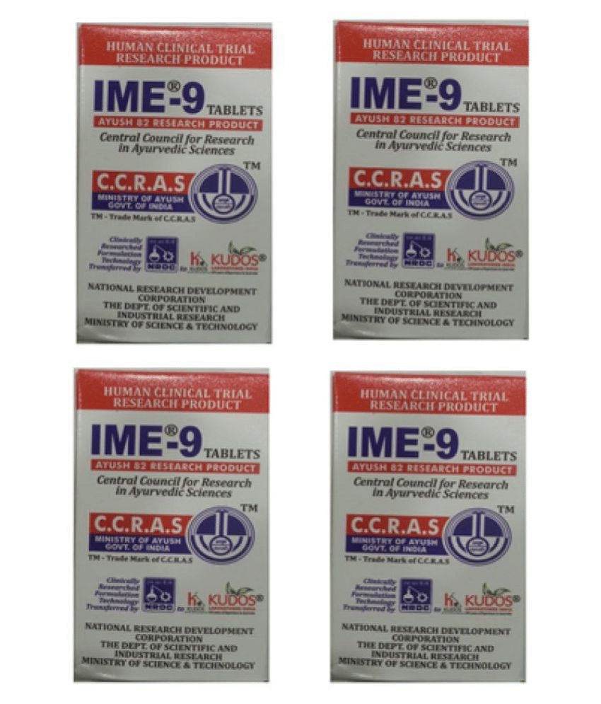     			Ayurveda Cure Ime-9; 4 Bottles of 60 No. of Tablets