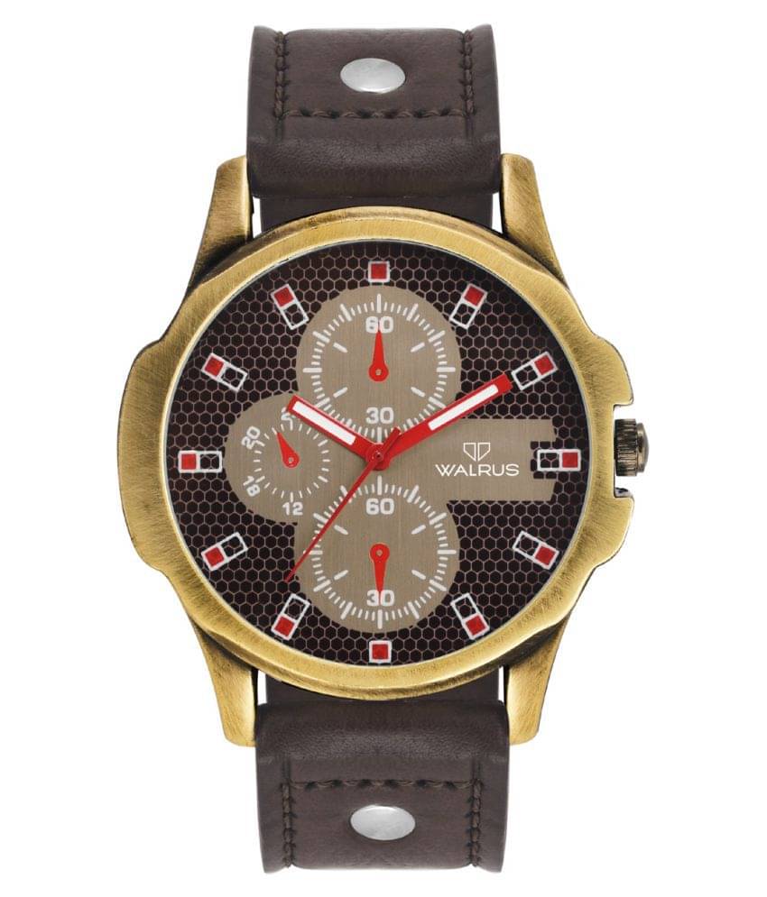     			Walrus Andy Brown Color Analog Men Watch- WWM-ANDY-090931