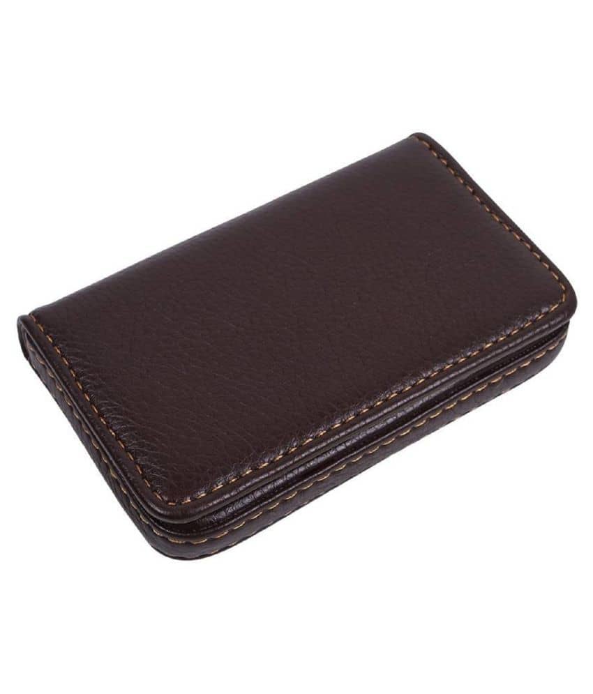 Everything Imported Bi-Fold Brown Card Holder - Handbags | Buy online on ZillyBuy