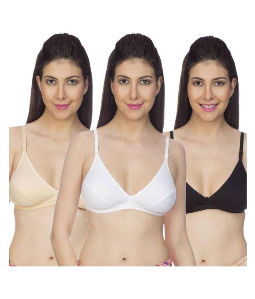 Johnson Cotton Cupless Bra - Multi Color Johnson Cotton Cupless Bra - Multi Color