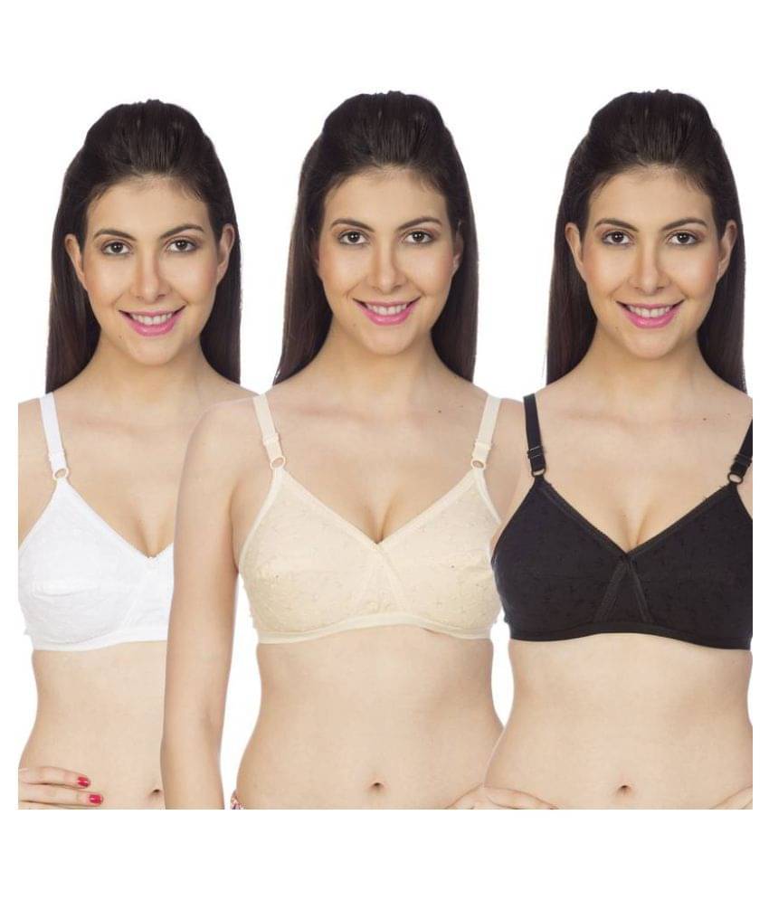 Johnson Cotton Cupless Bra - Multi Color Johnson Cotton Cupless Bra - Multi Color