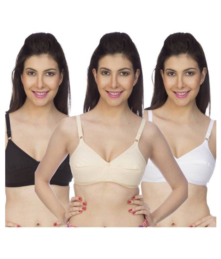 Johnson Cotton Cupless Bra - Multi Color Johnson Cotton Cupless Bra - Multi Color
